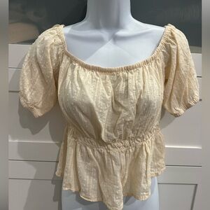 Cream blouse M